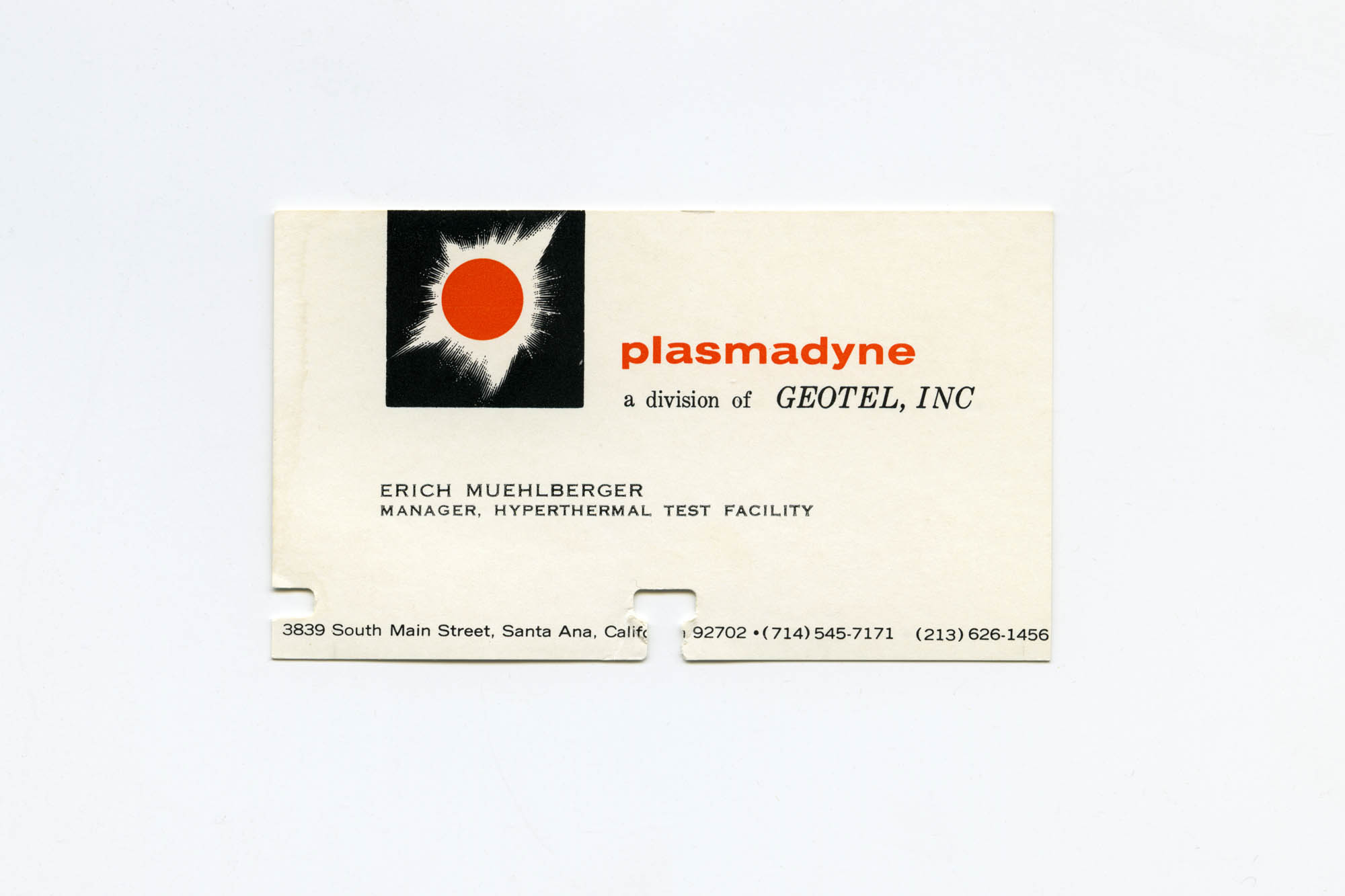 Los Alamos Rolodex business card, CLUI photo