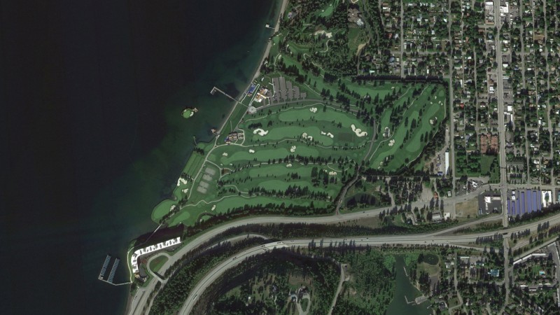 golf course aerial