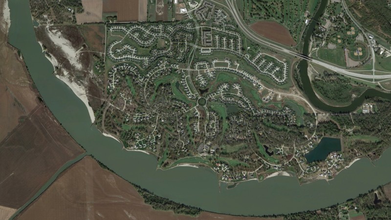 golf course aerial