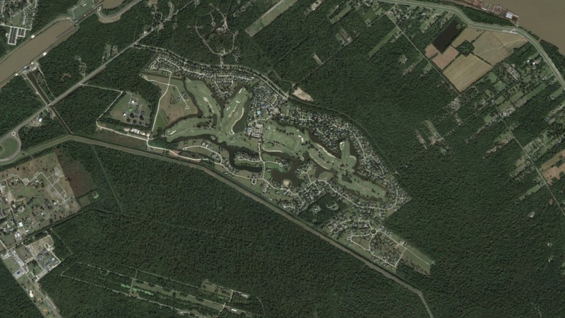 golf course aerial
