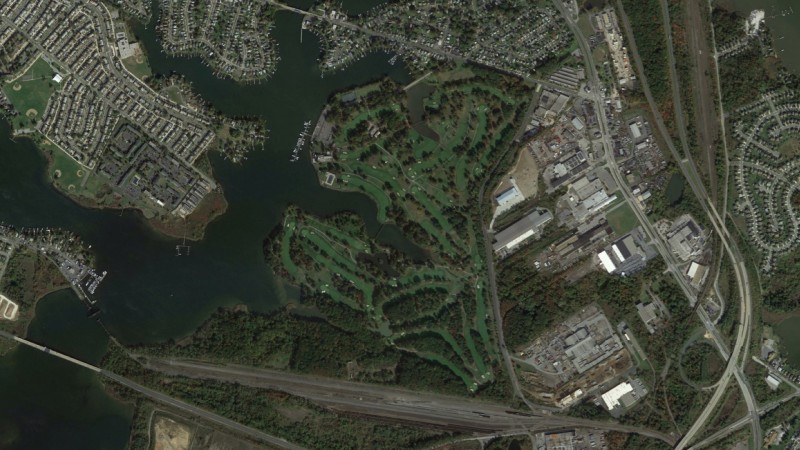 golf course aerial