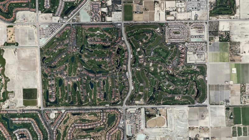 golf course aerial