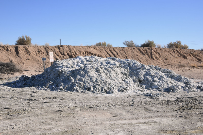 Mound of borax at U.S. Borax Mine, Boron, California. CLUI photo